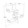 Hanah Home Vg17-A Estantería de pared Pino Atlántico